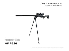 Load image into Gallery viewer, HK P234 Bipod max height 32&quot; with center of bore at 33-34&quot;